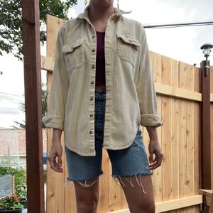 Corduroy Billabong Button Up Top